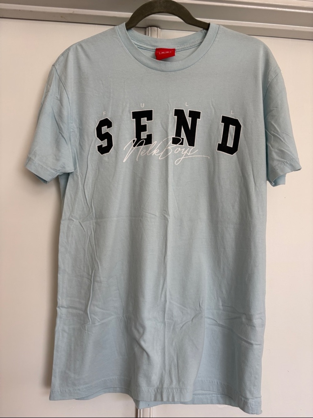 Light Blue "Full SEND" Graphic T-Shirt